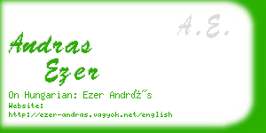 andras ezer business card